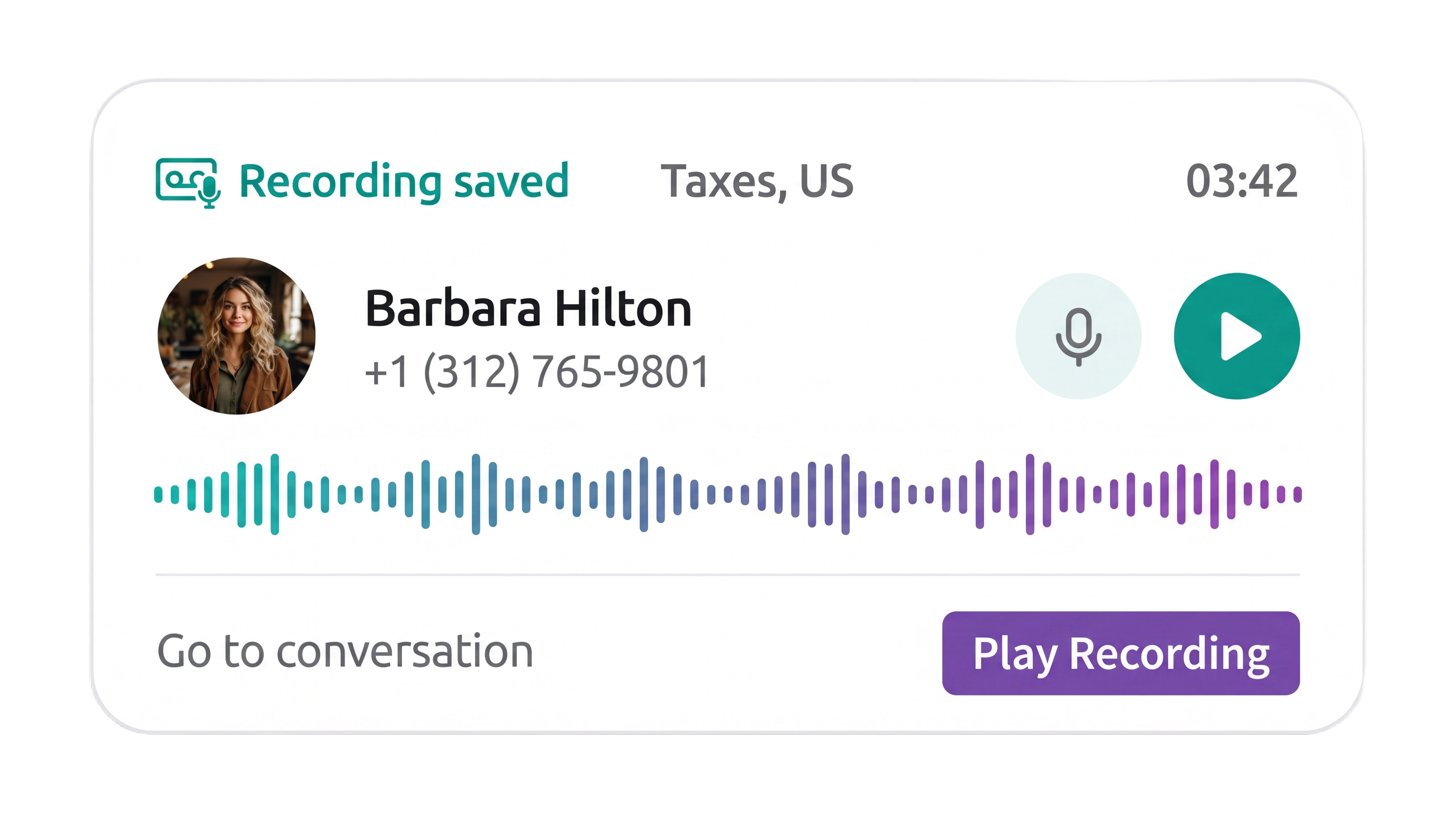 Recording calls